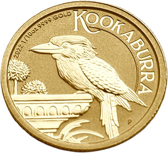 картинка Австралия. 15 Долларов 2022 г. Золото. 3.11 г*0.9999 0.1 oz. Кукабара! от магазина Одежда+