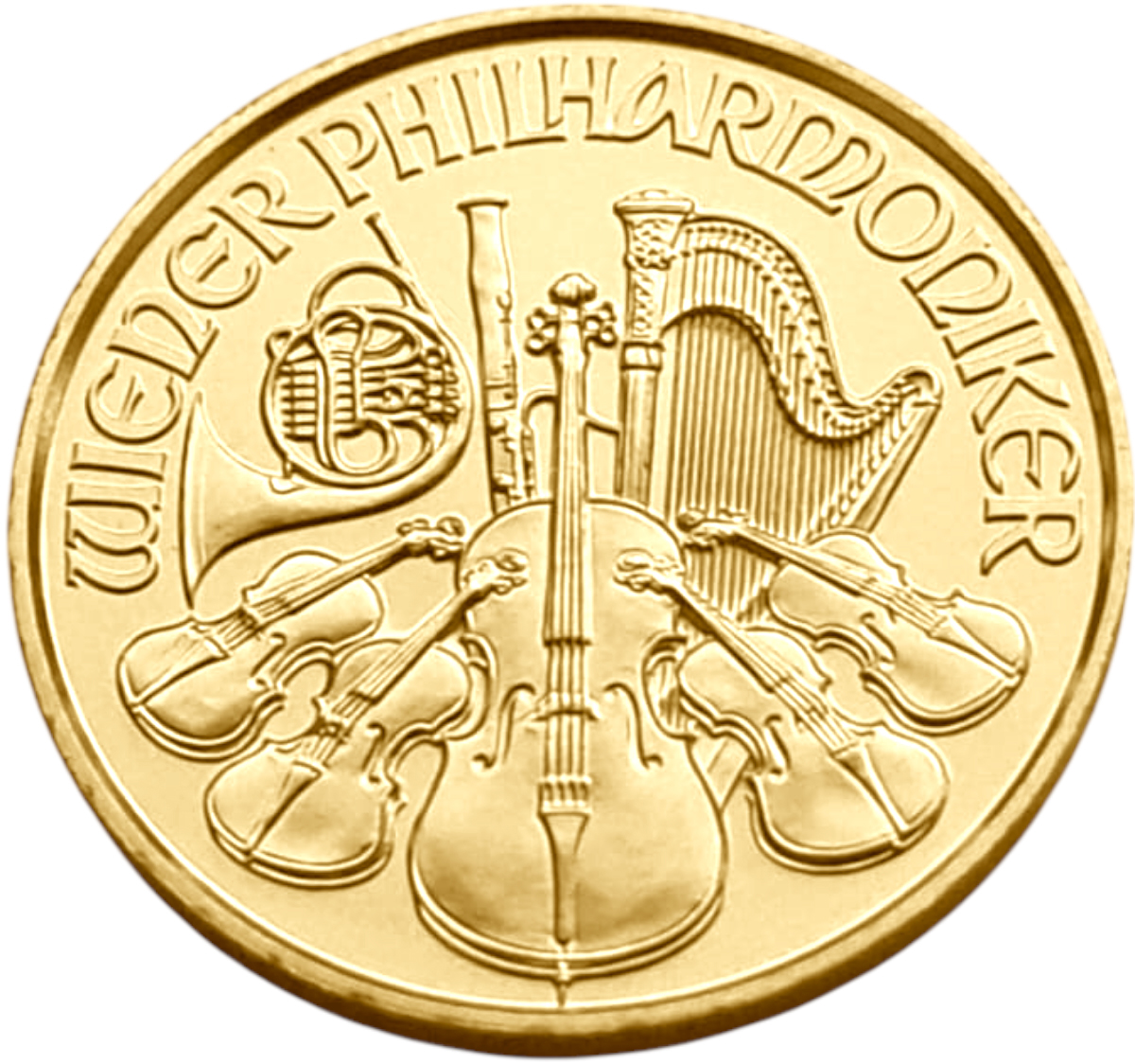 картинка Австрия. 10 Евро 2025 г. Золото. 3.121 г*0.9999 0.1 oz. Новейший Филармоникер! от магазина Одежда+