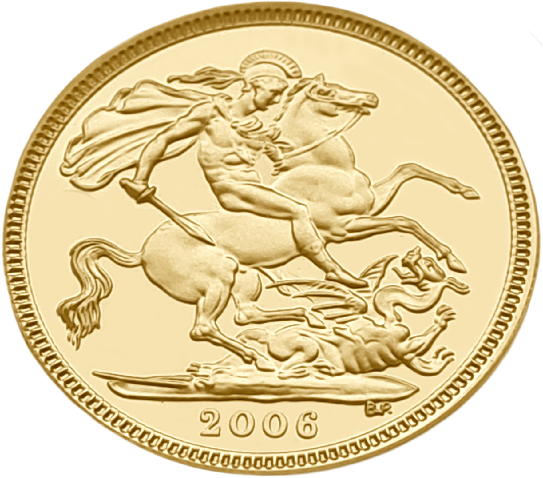 картинка Великобритания. 1/2 Соверена 2006г. Золото 3.99г*0.917 0.1176 oz. Пруф! СЛАБ PCGS PR69DCAM! от магазина Одежда+