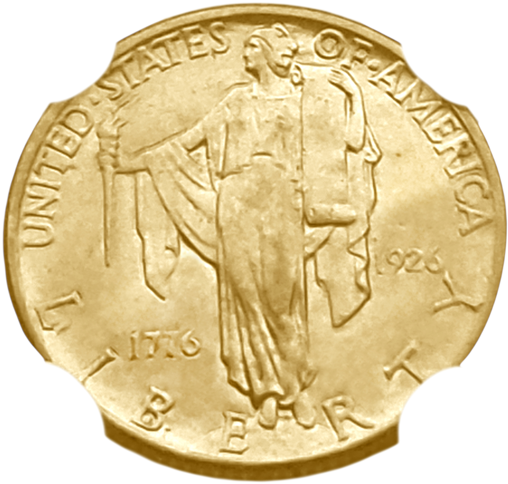 картинка США. 2.5 Доллара 1926 г. Золото. 4.18 г*0.900 0.1209 oz. СЛАБ NGC MS 63! от магазина Одежда+