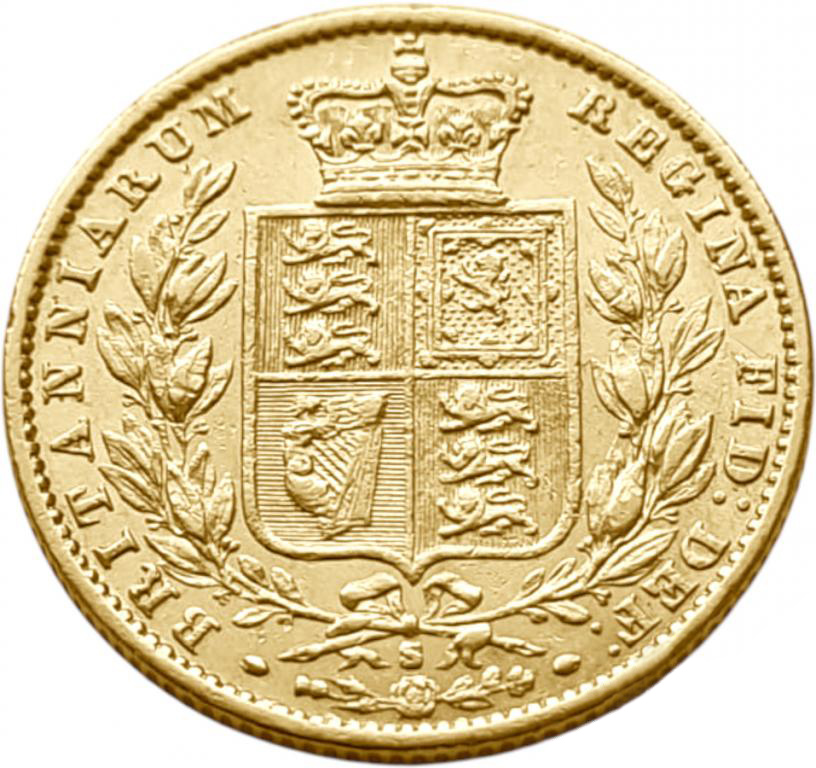 картинка Австралия. 1 Соверен 1871 г. Золото. 7.9881 г*0.917 0.2355 oz. (S). от магазина Одежда+