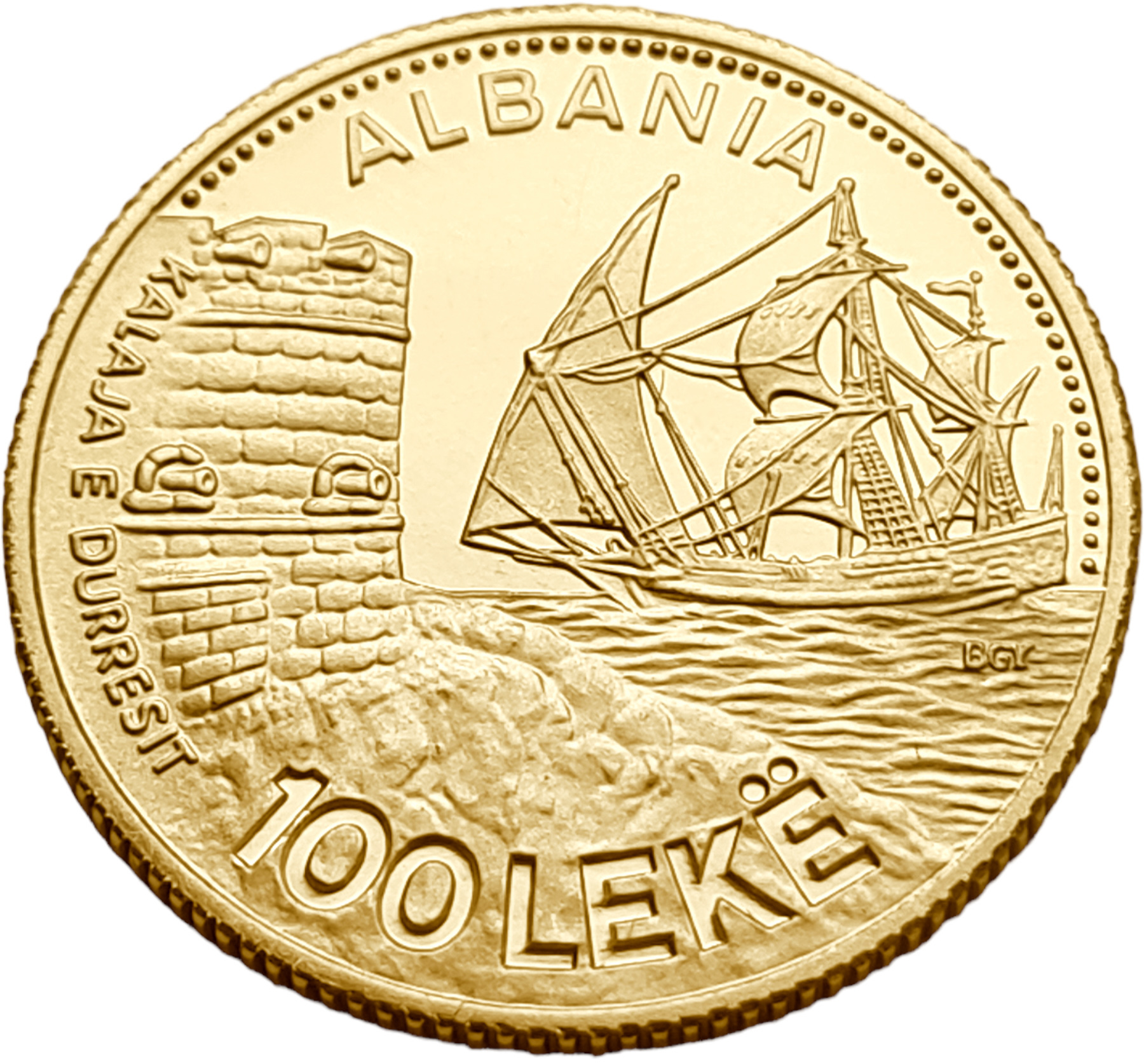 картинка Албания. 100 Леков 1987 г. Золото. 6.45 г*0.900 0.1866 oz. от магазина Одежда+