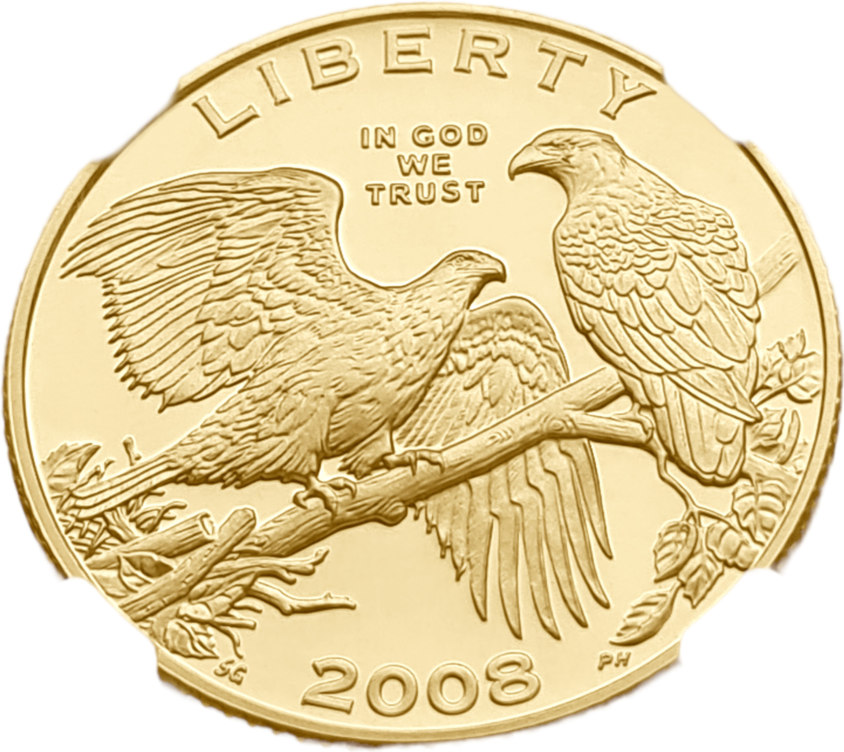 картинка США. 5 Долларов 2008г. Золото. 8.359г*0.900 0.2419 oz. СЛАБ NGC PF 69 ULTRA CAMEO! от магазина Одежда+