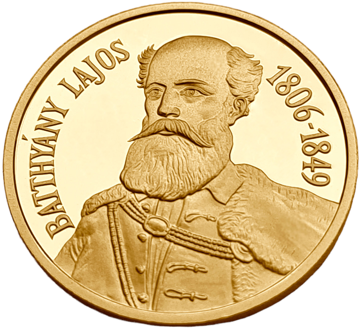 картинка Венгрия. 20000 форинтов 1998 г. Золото. 6.982 г*0.986 0.2213 oz. Лайош Баттьяни! от магазина Одежда+