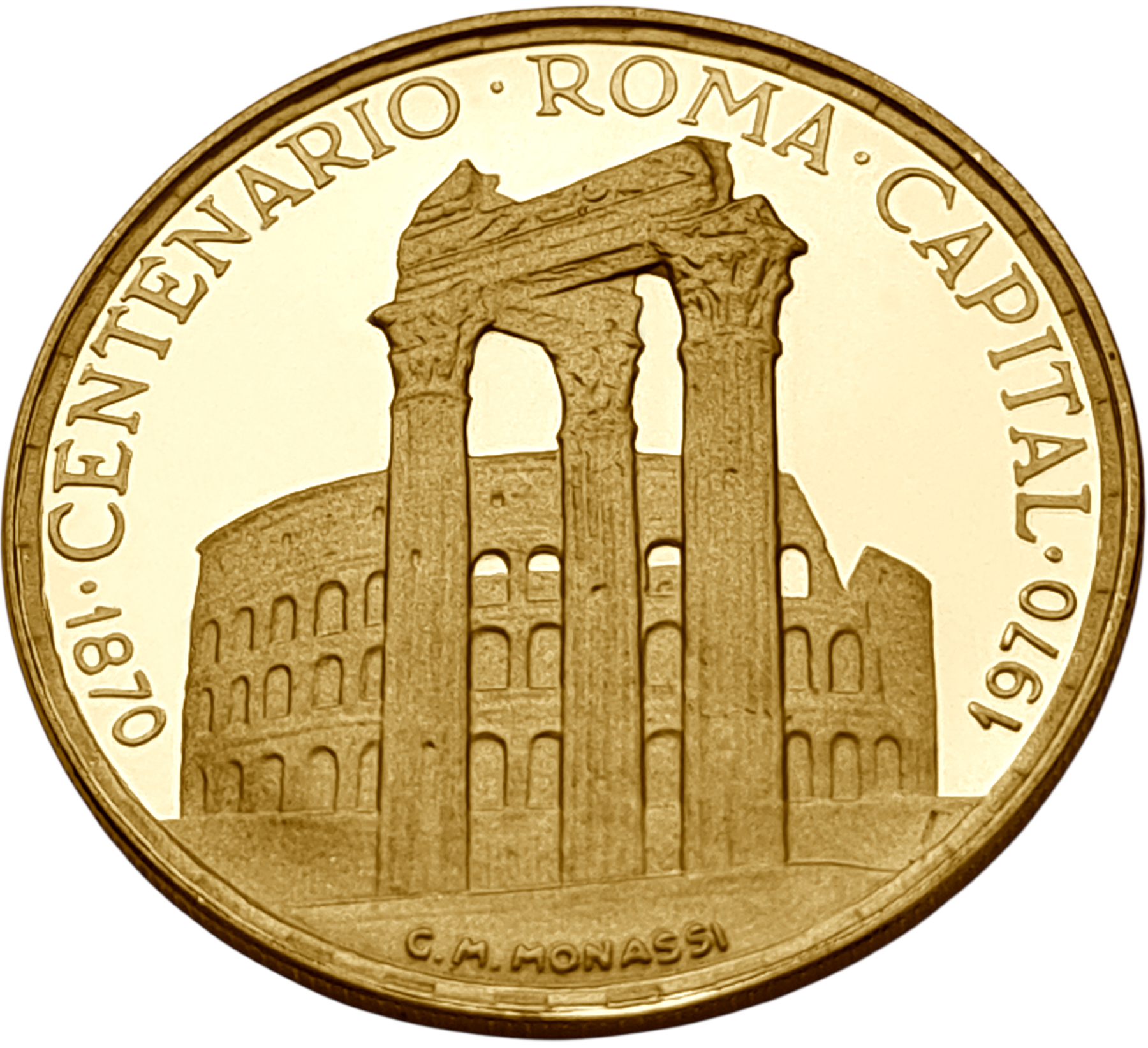 картинка Экваториальная Гвинея. 750 Песет 1970 г. Золото 10.57 г*0.900 0.3058 oz. Колизей! от магазина Одежда+