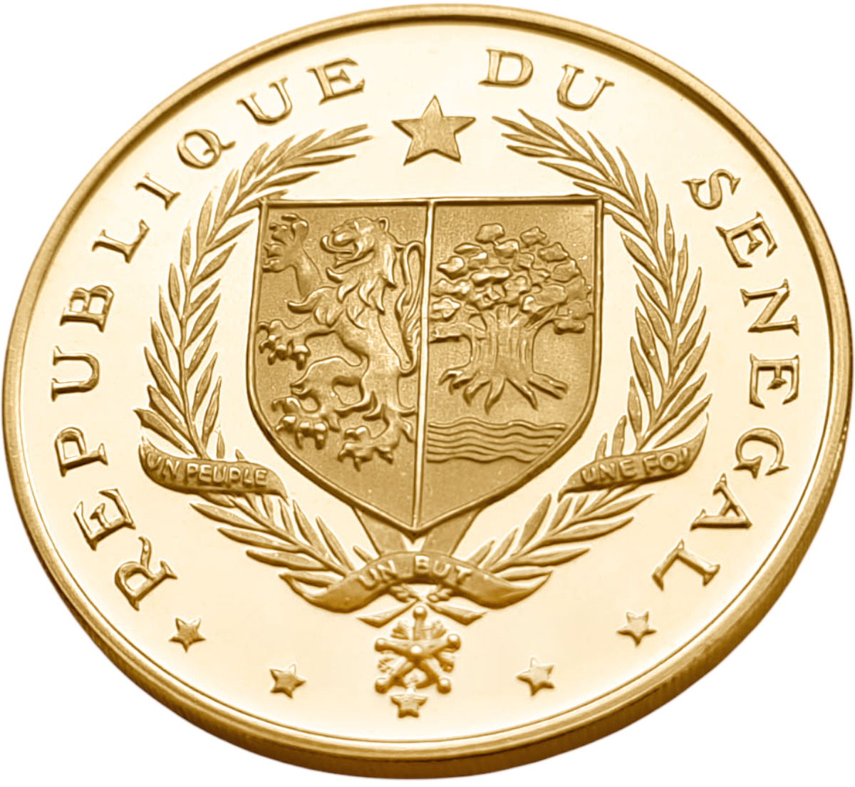 картинка Сенегал. 100 Франков 1968 г. Золото. 32.0 г*0.900 0.9259 oz. Пруф! от магазина Одежда+