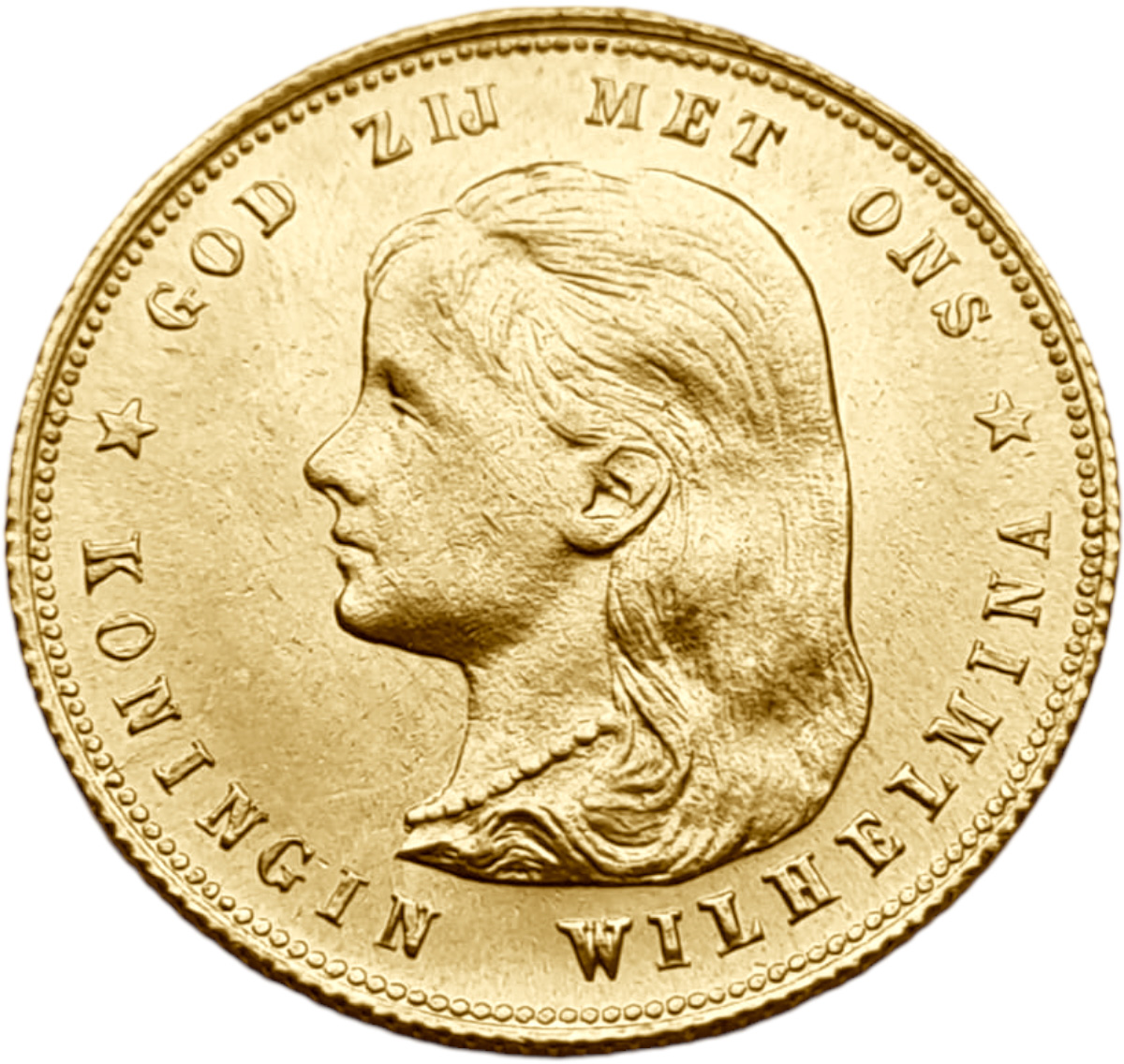 картинка Нидерланды. 10 Гульденов 1897 г. Золото. 6.729 г*0.900 0.1947 oz. от магазина Одежда+