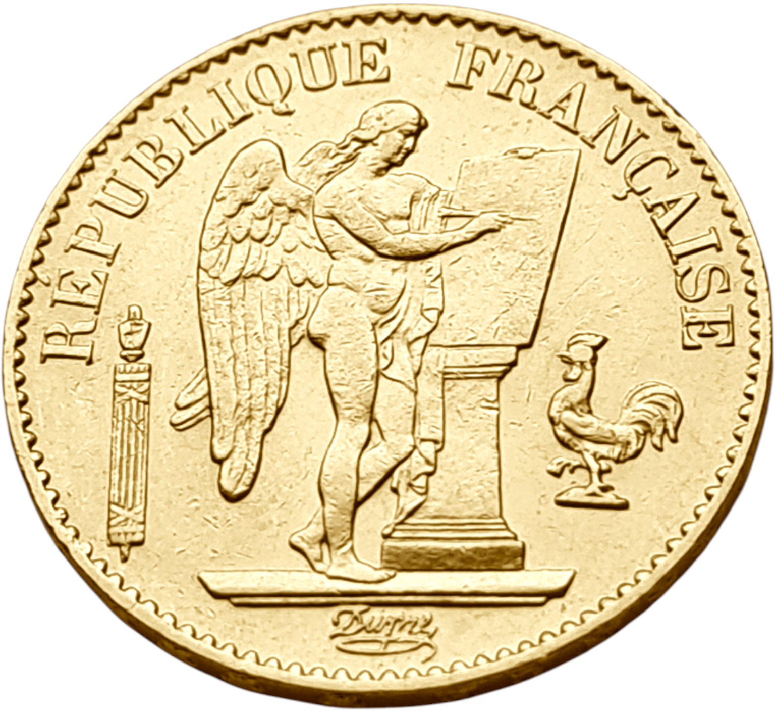 картинка Франция. 20 Франков 1878 г. Золото. 6.45161 г*0.900 0.1867 oz. от магазина Одежда+