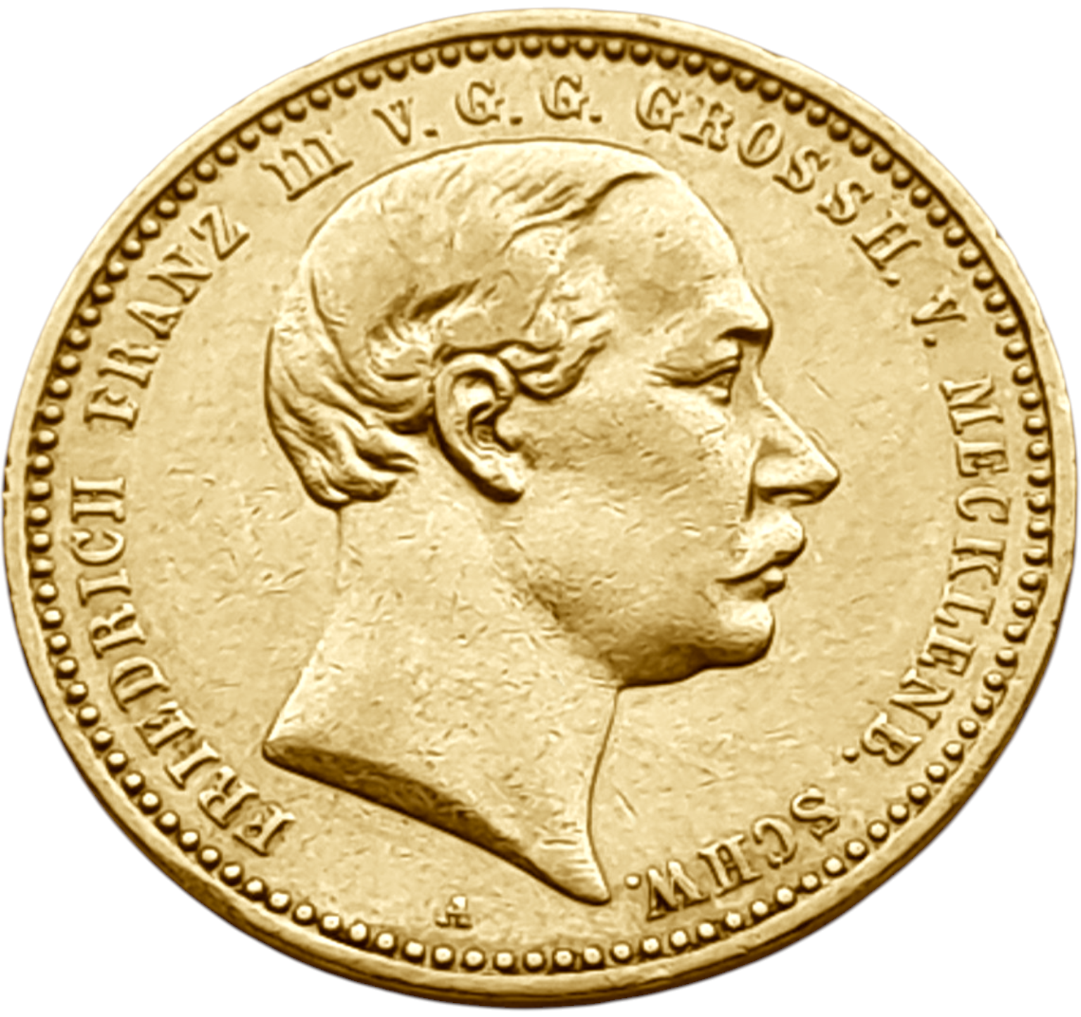 картинка Мекленбург-Шверин. 10 Марок 1890 г. Золото. 3.982 г*0.900 0.1152 oz. от магазина Одежда+