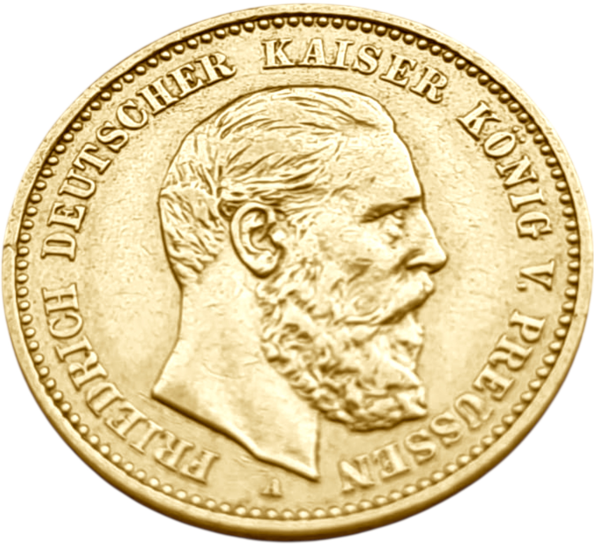 картинка Пруссия. 10 Марок 1888 г. Золото. 3.982 г*0.900 0.1152 oz. Фридрих III. от магазина Одежда+
