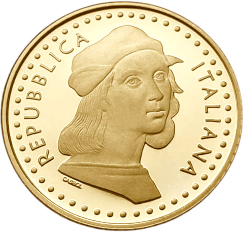 картинка Италия. 20 Евро 2020 г. Золото 6.451г*0.900 0.1867 oz. Рафаэль! Пруф! Сертификат! Тираж 1000 ЭКЗ! от магазина Одежда+