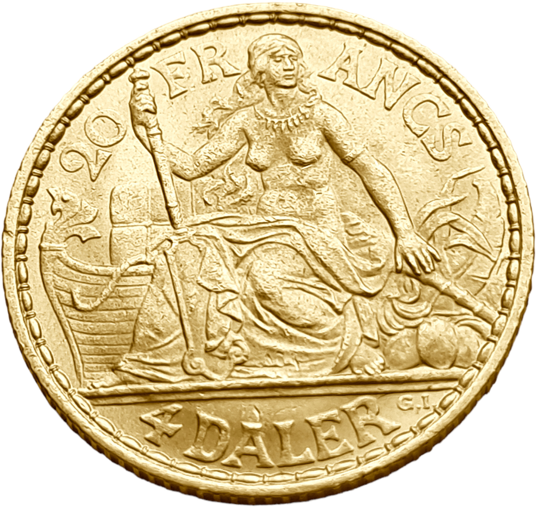 картинка Датская Вест-Индия. 4 Далера / 20 Франков 1904 г. Золото. 6.4516 гр*0.900 0,1867 oz. от магазина Одежда+