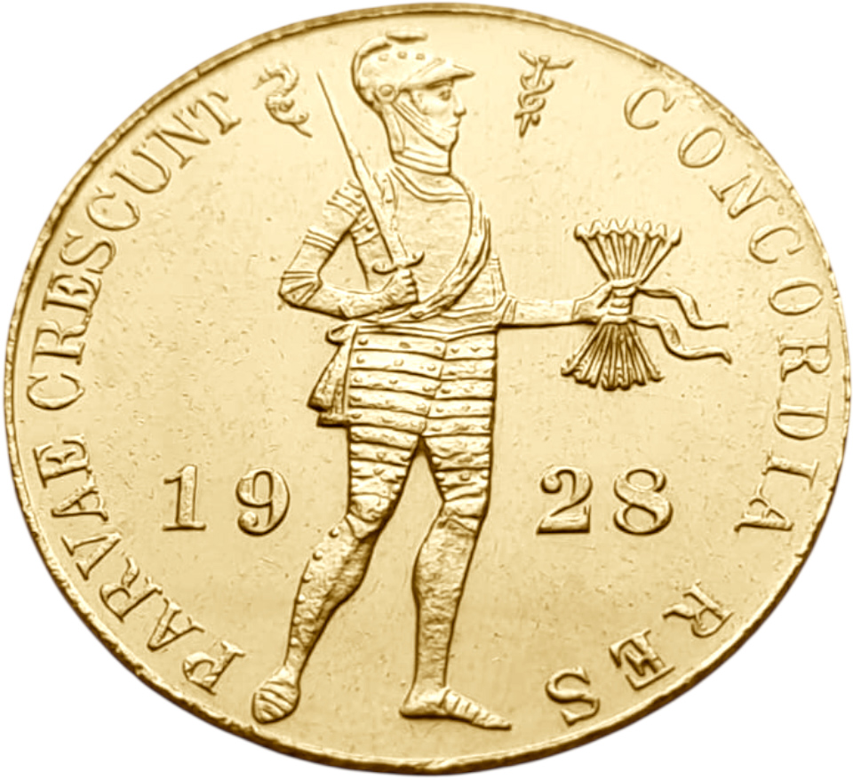 картинка Нидерланды. 1 Дукат 1928 г. Золото. 3.494 г*0.983 0.1104 oz. от магазина Одежда+