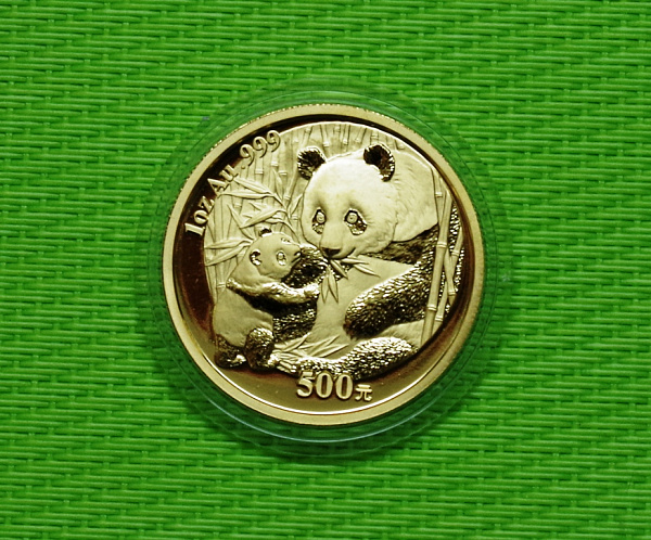 картинка Китай 500 юаней 2005 г. Панда. Золото. от магазина Одежда+