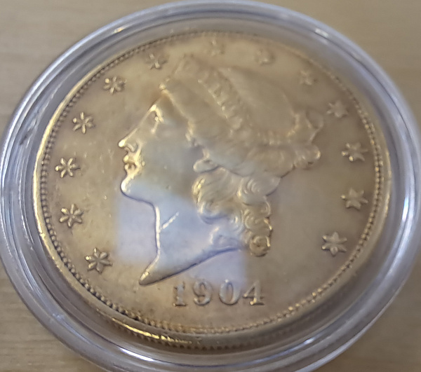 картинка 20 долларов. США. Голова свободы. Au 30.09 г. от магазина Одежда+ 8
