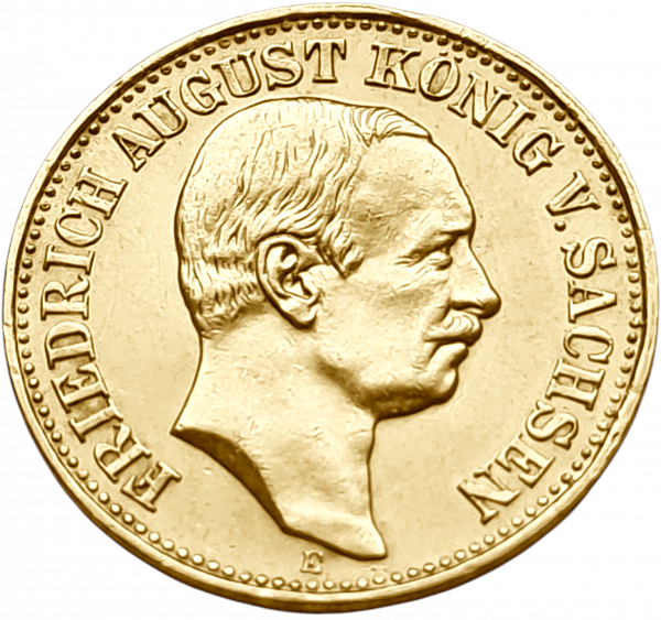 картинка Саксония. 10 Марок 1909 г. Золото. 3.982 г*0.900 0.1152 oz. от магазина Одежда+