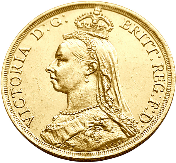 картинка Великобритания. 2 Фунта 1887 г. Золото. 15.9761 г*0.917 0.471 oz. от магазина Одежда+