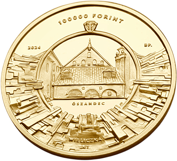 картинка Венгрия. 100 000 форинтов 2024 г. Золото. 6.982 г*0.986 0,2213 oz. Святая Кинга! Пруф! от магазина Одежда+ 2