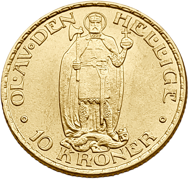 картинка Норвегия. 10 Крон 1910 г. Золото 4.4803 г*0.900 0.1296 oz. от магазина Одежда+