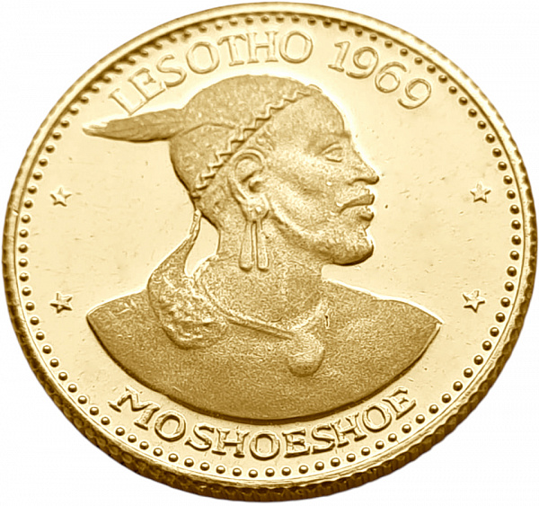 картинка Лесото. 2 Малоти 1969 г. Золото. 7.99 г*0.917 0.2356 oz. от магазина Одежда+ 2
