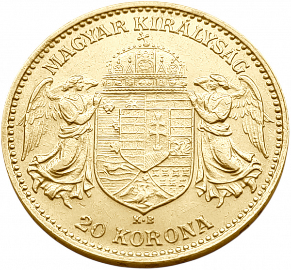 картинка Венгрия. 20 Корон 1904 г. Золото. 6.775 г*0.900 0.196 oz. от магазина Одежда+ 2