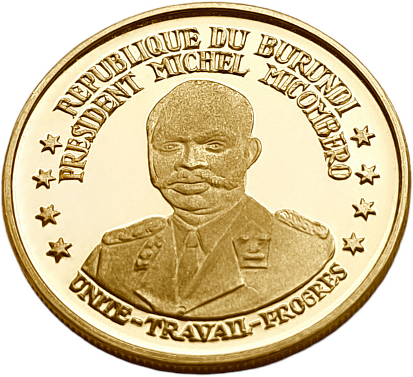 картинка Бурунди. 25 Франков 1967 г. Золото. 8.0 г*0.900 0.2315 oz. от магазина Одежда+