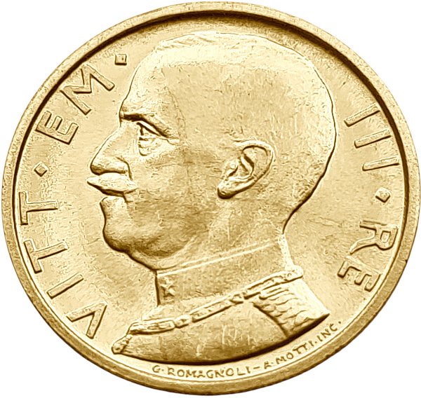 картинка Италия. 50 Лир 1931 г. Золото. 4.3995 г*0.900 0.1273 oz. от магазина Одежда+
