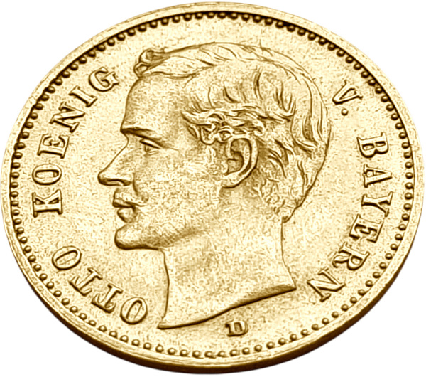 картинка Бавария. 10 Марок 1912 г. Золото. 3.982 г*0.900 0.1152 oz. от магазина Одежда+