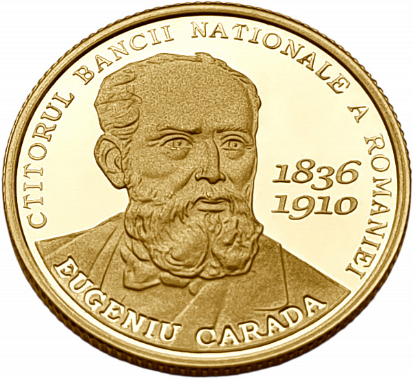 картинка Румыния. 100 Леев 2010 г. Золото. 6.45 г*0.900 0.1866 oz. Евгений Карада! ТИРАЖ 500 ЭКЗ! от магазина Одежда+