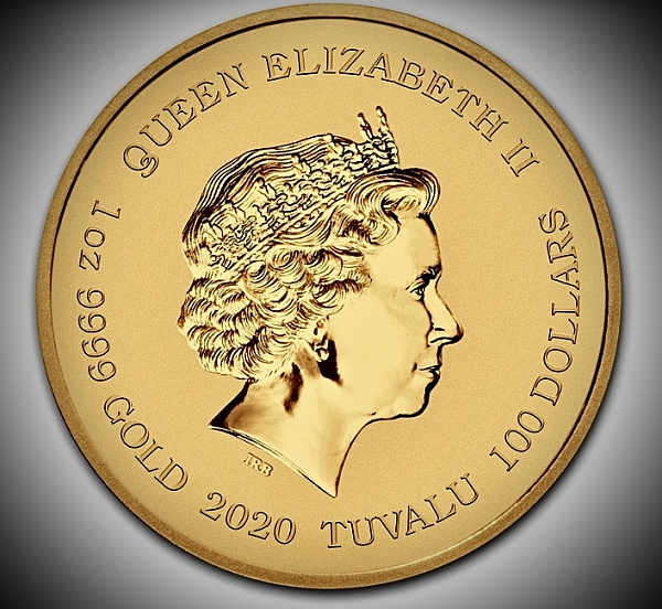 картинка Золотая монета Джеймс Бонд, Австралия, 2020г., 100 долларов, 1 OZ, 9999 от магазина Одежда+ 2