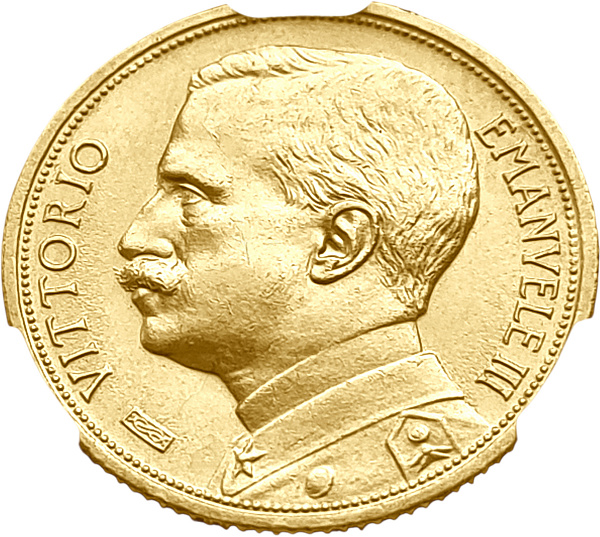 картинка Италия. 20 Лир 1912 г. Золото. 6.4516 г*0.900 0.1867 oz. от магазина Одежда+ 2