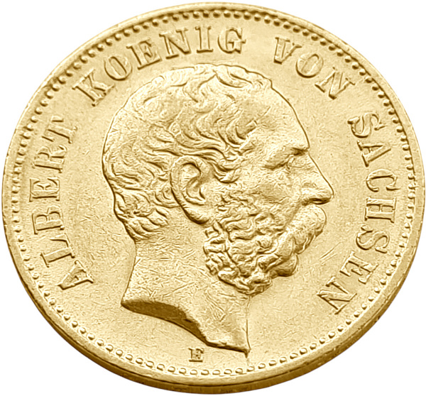 картинка Саксония. 20 Марок 1876 г. Золото. 7.965 г*0.900 0.2305 oz. от магазина Одежда+