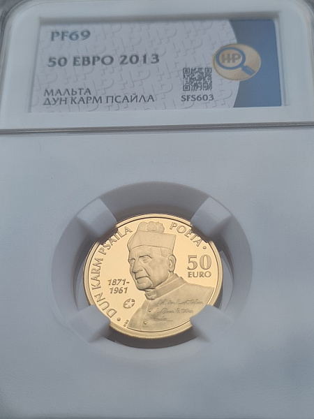 картинка Мальта. 50 Евро 2013 г. Золото. 6.5 г*0.916 0.1914 oz. от магазина Одежда+ 3