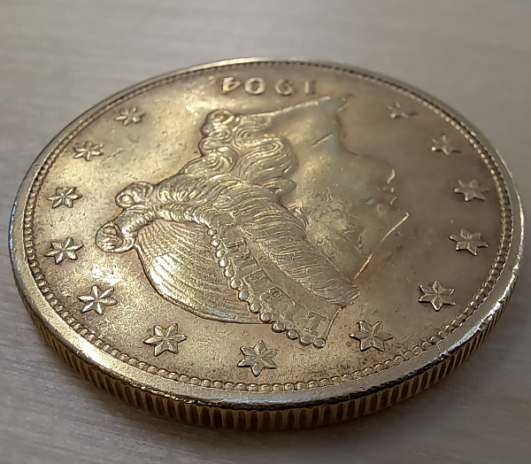 картинка 20 долларов. США. Голова свободы. Au 30.09 г. от магазина Одежда+ 3